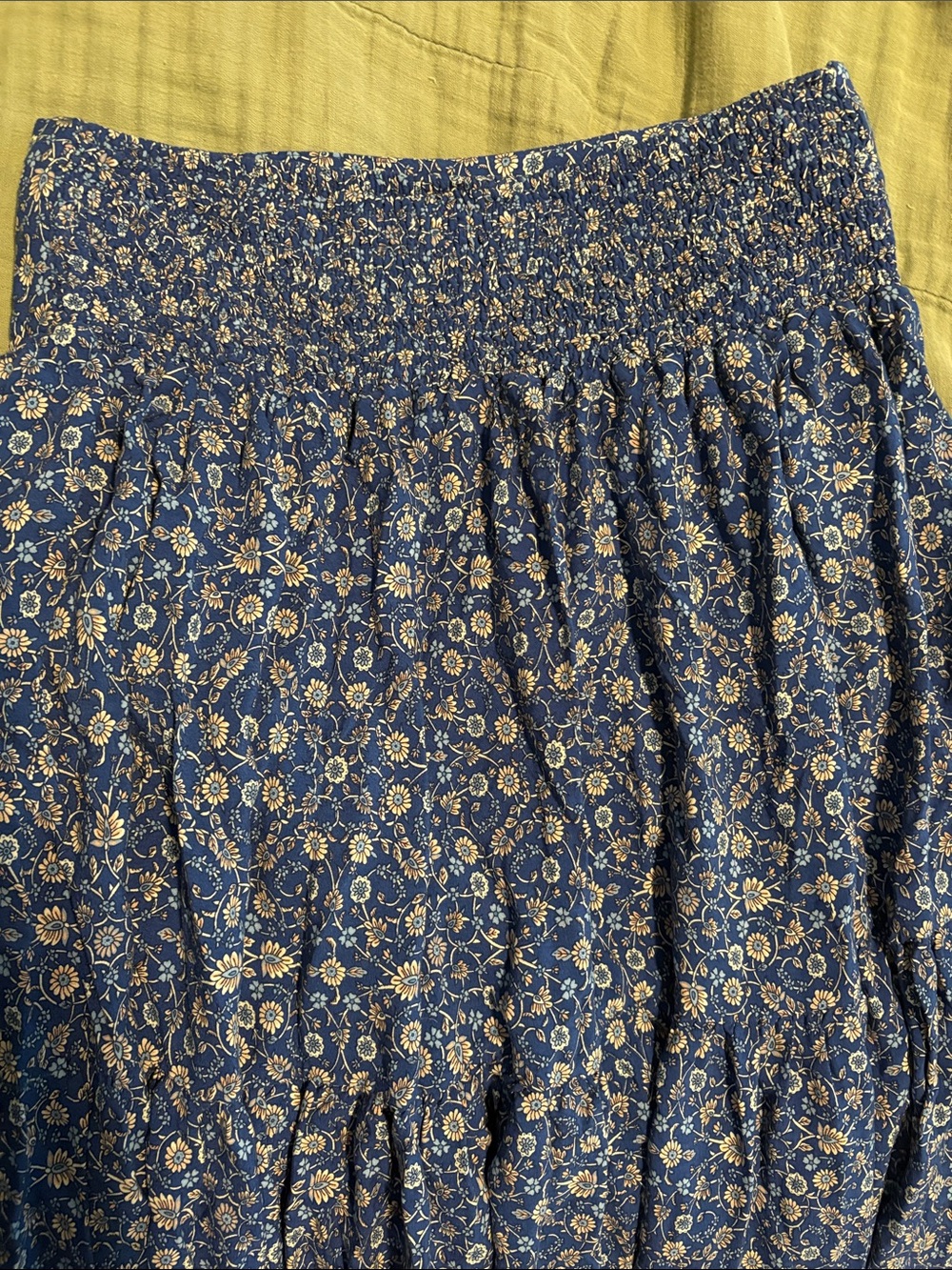 NATURAL LIFE Boho Floral Tiered Maxi Skirt M - Picture 3 of 6